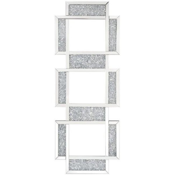 Acme Furniture Industry Inc ACME Furniture 97721 24 x 63 in. Noralie Wall Decor; Mirrored & Faux Diamonds 97721